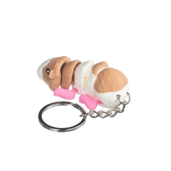 Świnka morska (różowe łapki) - brelok do kluczy